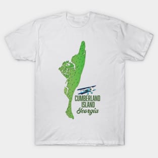 Cumberland island Georgia Map T-Shirt